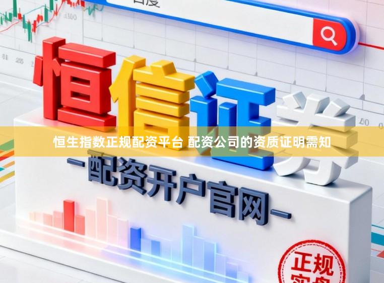 恒生指数正规配资平台 配资公司的资质证明需知