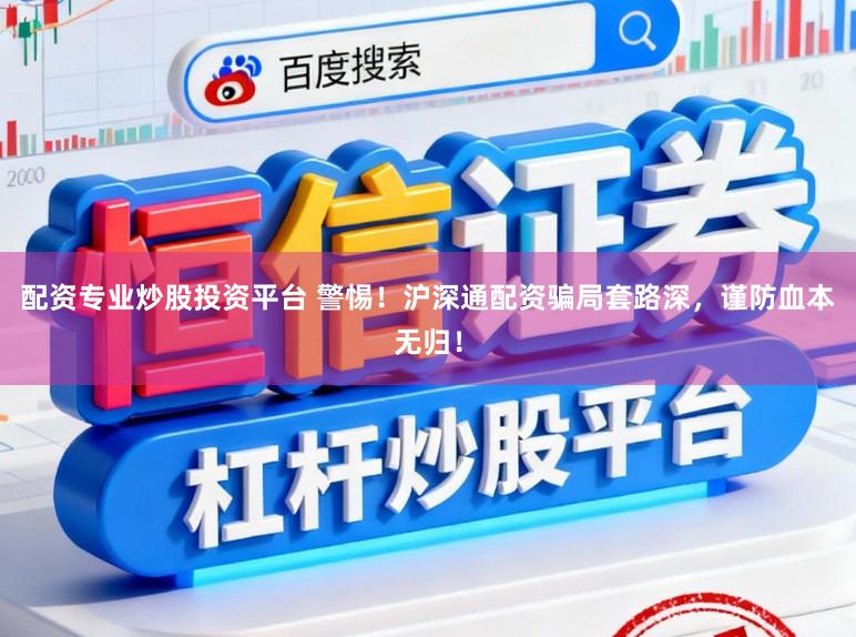 配资专业炒股投资平台 警惕！沪深通配资骗局套路深，谨防血本无归！